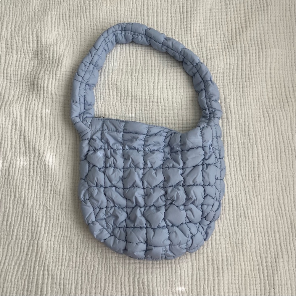 Blue Puffer Purse